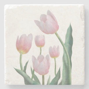 Boho Pastel Bloemmotief Stenen Onderzetter