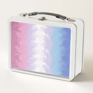 Boho Pastel Fluffy Abstract Bigender Pride Vlag