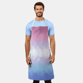 Boho Pastel Fluffy Abstract Bigender Pride Vlag Schort (Gedragen)