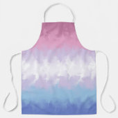 Boho Pastel Fluffy Abstract Bigender Pride Vlag Schort (Voorkant)