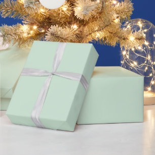 Boho Pastel Green Color #D1ECD5 Verpakkingspapier Cadeaupapier