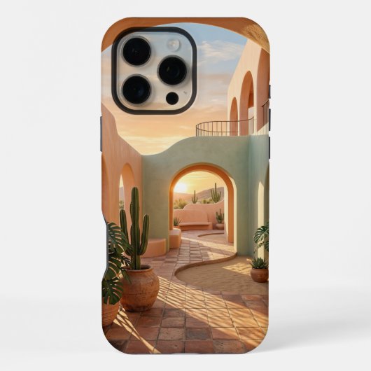 Boho Pastel iPhone 16 Pro Max Case | Sunny  Hoesje (Achterkant)