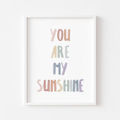 Boho pastel je bent mijn zonneschijn print