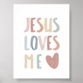 Boho pastel Jezus houdt van me print (Voorkant)