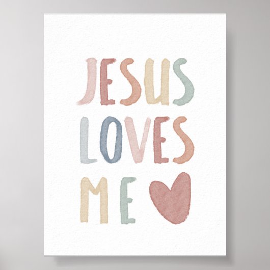 Boho pastel Jezus houdt van me print (Voorkant)