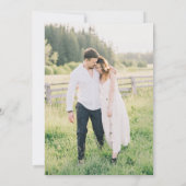 Boho Pastel Meadow Flowers Bewaar de datum Foto Kaart (Achterkant)