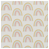 Boho Pastel Mini Regenboog Katoen Stof (Close Up)