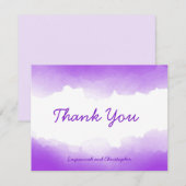 Boho Pastel Paarse Ombre Waterverf Gepersonaliseer (Voorkant / Achterkant)