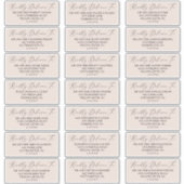 Boho Pastel Peach Mariage Étiquettes de adresse in (Devant)