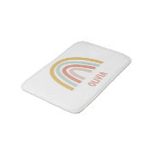 Boho Pastel Rainbow gepersonaliseerd Badmat (Gekanteld)