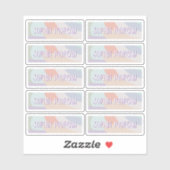 Boho Pastel Regenboog Sticker Sheet (Vel)