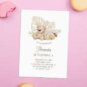 Boho pastel Teddybeer speelgoed. Schattigee kinder Kaart