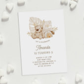 Boho pastel Teddybeer speelgoed. Schattigee kinder Kaart