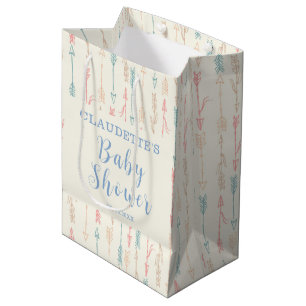 Boho Pastel Tribal Arrow Baby shower Medium Cadeauzakje