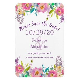 Boho Pastel Waterverf Magneet