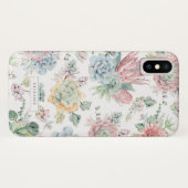 Boho Pastel Waterverf Succulenten Patroon Custom Case-Mate iPhone Case (Achterkant (horizontaal))