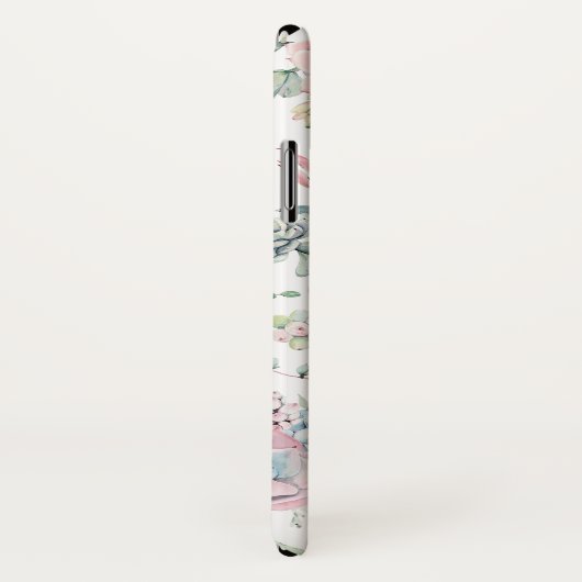 Boho Pastel Waterverf Succulenten Patroon Custom Case-Mate iPhone Case (Achterkant / rechts)