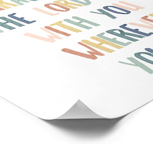 Boho pastel zijn sterk en moedig poster (Hoek)