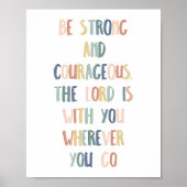 Boho pastel zijn sterk en moedig poster (Voorkant)