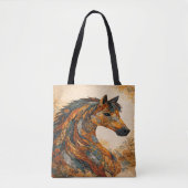 Boho Patchwork Volkskunst Westers Draagtas (Voorkant)