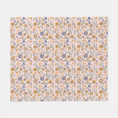 Boho patroon 01.w Roze BG Fleece Deken (Voorkant (Horizontaal))