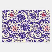 Boho Pattern Blue en Red Planner Inpakpapier Vel (Voorkant 2)