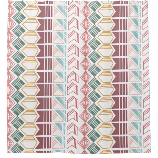 Boho Pattern Douchegordijn (Voorkant)