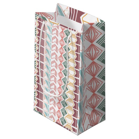 Boho Pattern Klein Cadeauzakje (Voorkant Gekanteld)