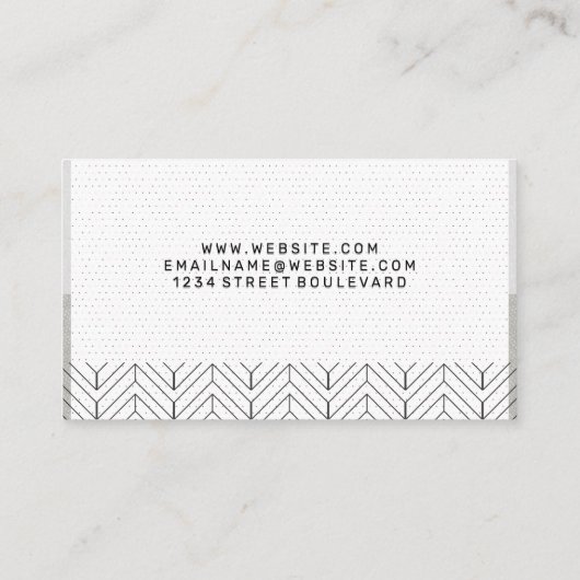 Boho Pattern | Kleurblok Visitekaartje (Achterkant)