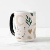 Boho Patterned Morphing 15 oz Magische Mok (Voorkant links)