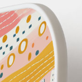 Boho Peach Gold Gepersonaliseerde Pickleball Paddl Pickleball Paddle (Links Detail)