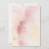 Boho Peach Waterverf Floral Graduation Party Kaart (Achterkant)