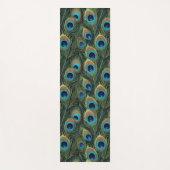 Boho Peacock Feathers Yogamat (Voorkant)