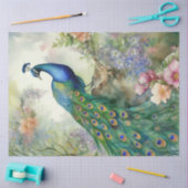  Boho Peacock Peacocks Ontkoppeling Tissuepapier (Craft)