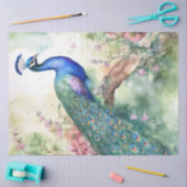  Boho Peacock Peacocks Ontkoppeling Tissuepapier (Craft)