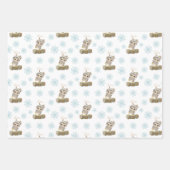 Boho Penguin Baby Boy Inpakpapier Vel (Voorkant 2)