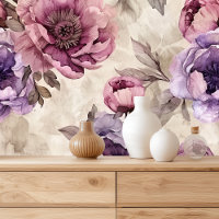 Boho Peony Bloemen Waterverf