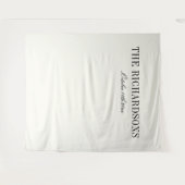 Boho Personalized Fabric Wedding Welcome Sign Wandkleed (Voorkant (horizontaal))