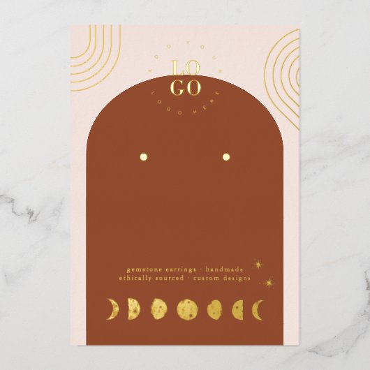 Boho Phase de Lune | Carte de Présentation pour Bo (Recto)