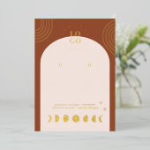 Boho Phase de Lune | Carte de Présentation pour Bo (Debout devant)