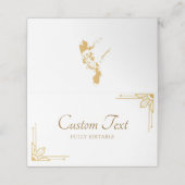 Boho Philippines Mariage philippin Cartes de Place (Extérieur déplié)