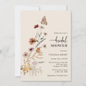 Boho Photo Bridal Shower Invitation Kaart (Voorkant)