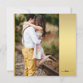 Boho Photo Drocatcher Wedding Invitation Kaart (Achterkant)