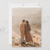 Boho Photo Fall Wedding Save The Date (Achterkant)