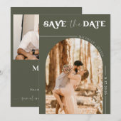 Boho Photo | Moderne Faire-Part  (Devant / Derrière)