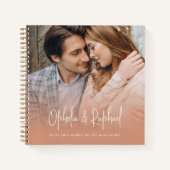 Boho Photo Overlay Terracotta Livre d'invité (Devant)