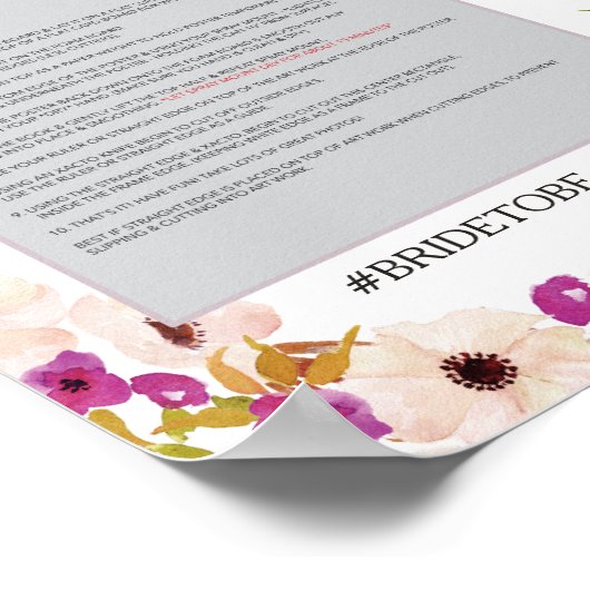 Boho Photo Prop Poster Frame (Coin)