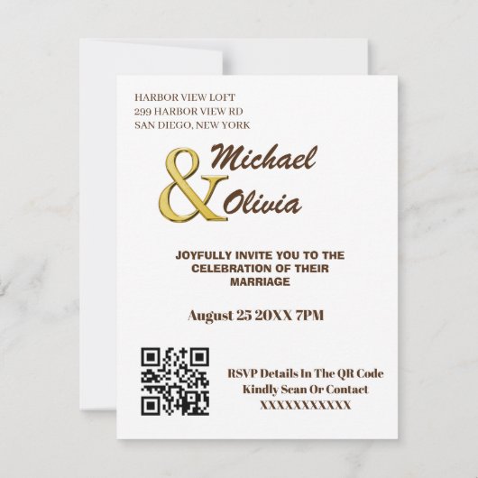 Boho Photo Save The Date | Modern Minimalist Kaart (Achterkant)