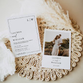 Boho Photo Wedding Kaart