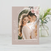 Boho Photo Wedding Save the Date (Staand voorkant)